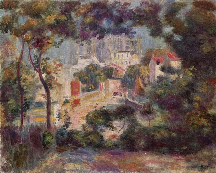 Landschaft mit Ansicht von Sacre Coeur